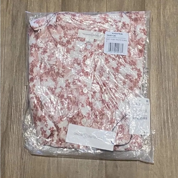 Treasure & Bond-Yoke Front Popover-Women's Size:Small-Color: Rust- Ivory-NEW!! - Picture 4 of 16